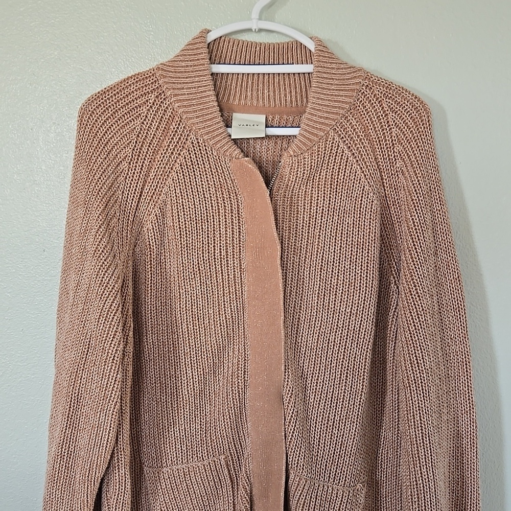Varley | Maybelle Knit Jacket Zip Up Cardigan Sweater Size Medium